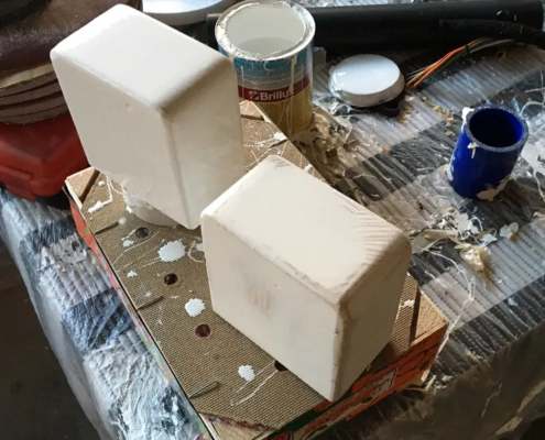 BTTF DeLorian Time Mashine - Aufbau rechts / right structure