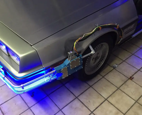 BTTF DeLorian Time Mashine - Flux bands / Flux Bänder