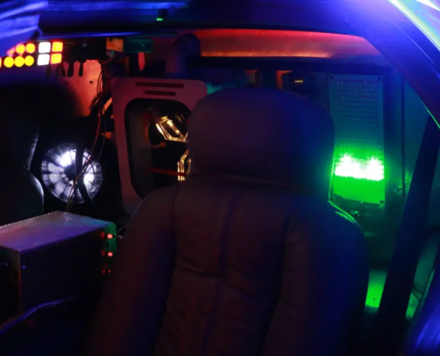 BTTF DeLorian Time Mashine - Innen hinten / Inside back