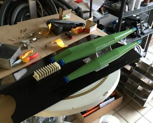 BTTF DeLorian Time Mashine - Rockets / Raketen